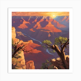 Grand Canyon Sunset Art Print