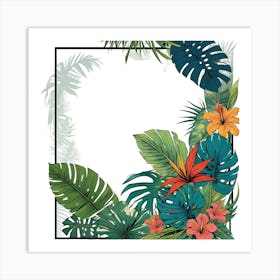 Tropical Frame 2 Art Print