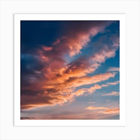 Beautiful Cloud Pattern In The Sky Background Nj Ynxect7iyz4lkhvlvng Wr55vu6mstgbzefzdtdl8g Art Print