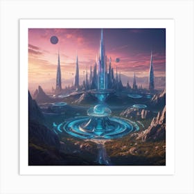 Alien City Art Print