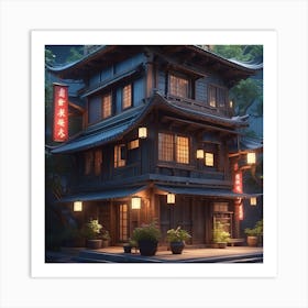 Asian House Art Print