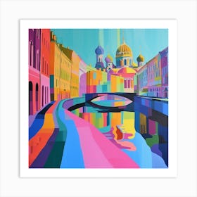 Abstract Travel Collection St Petersburg Russia 3 Art Print