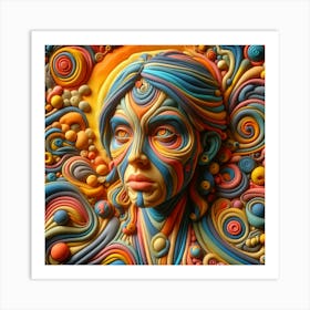 Surreal Art Clay Art Print