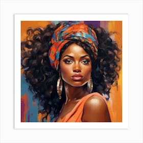 Afro Girl 54 Art Print