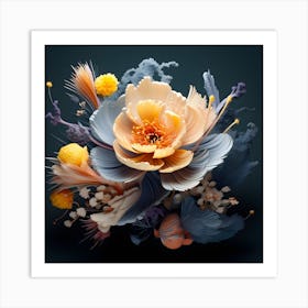 Abstract Flower 2 Art Print