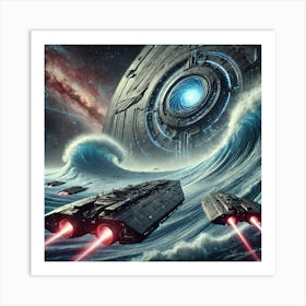 Tidal Annihilator Gravitational Tidal Waves Art Print