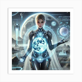 High Commander Selene Lunar Accord Leader Art Print