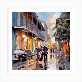 Rainy Day In New Orleans Art Print