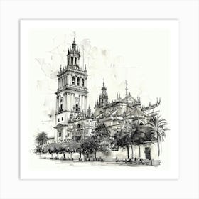 Seville Cathedral Art Print