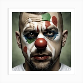 Clown Face 1 Art Print