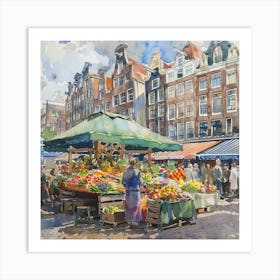 The Bloemenmarkt (Flower Market) Amsterdam Series 2 Art Print