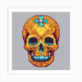 Pixel Skull 1 Art Print