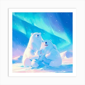 Polar Bears Art Print