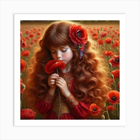 Poppy Girl 1 Art Print