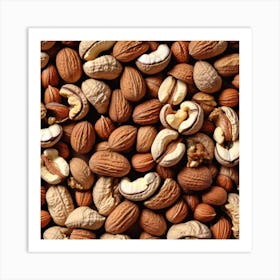 Nuts And Pistachios Art Print