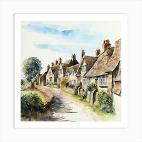 Cotswold Village Art Print