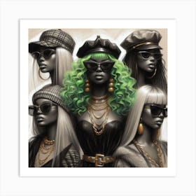 Gangsta Girls 1 Art Print