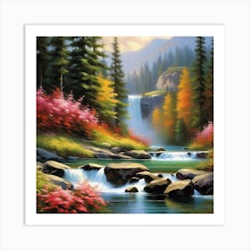 Waterfall 34 Art Print