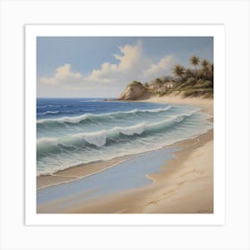 Beach Scene Art Print