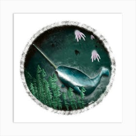 Narwhal/Narvale Art Print