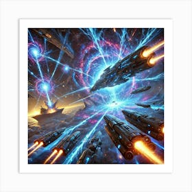 A Vivid Depiction Of Dimensional Collapse Torpedoe Art Print