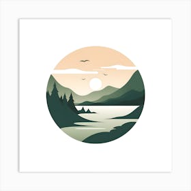 Landscape Painting 3 Art Print