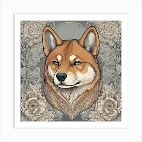 Shiba Inu 68 Art Print