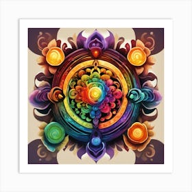 Chakra Mandala Art Print