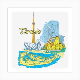 Toronto Cityscape Art Print