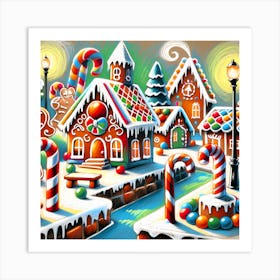 Super Kids Creativity:Christmas Village 2 Art Print