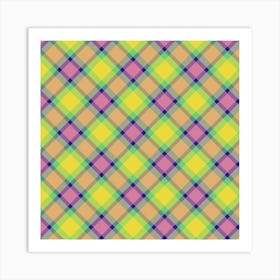 Plaid Pattern 25 Art Print