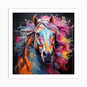 Grafitti Horse 1 Art Print