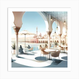 Sahara Cafe Art Print