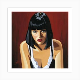 Mia Wallace Pulp Fiction Art Print Painting Art Print