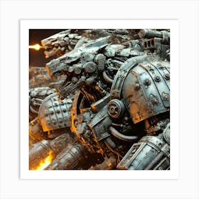 Hybrid Assault Beasts Armor Plating Iron Commonwealth Art Print