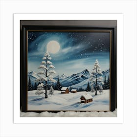 Winter Landscape Painting Art Print