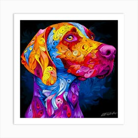 Pups Academy - Dog Colors Art Print