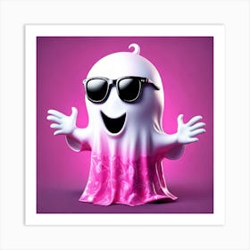 Ghost With Sunglasses Art Print