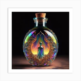 Buddha In A Bottle Art Print