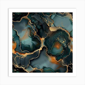 Gilded Marble (3) Art Print