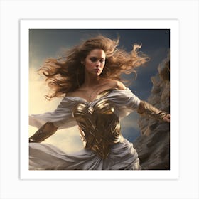 Aphrodite warrior goddess Art Print