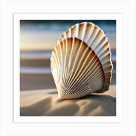 Seashell On The Beach 3 Art Print