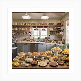 Kitchen Full Of Food Art Print