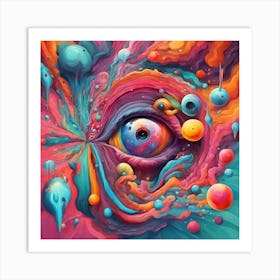 Eye Of The Psychedelic Art Print