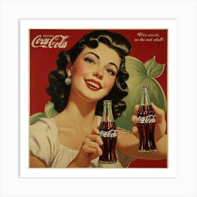 Default Default Vintage And Retro Coca Cola Advertising Aestet 2 (2) Art Print