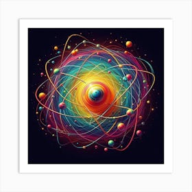 Atoms Art Print