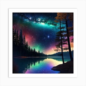 Galaxy Painting 10 Art Print