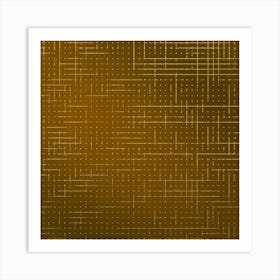 Abstract gold golden Background Art Print