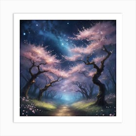 Sakura Blossoms paintings art print 1 Art Print