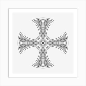 Cross Mandala 05 Art Print